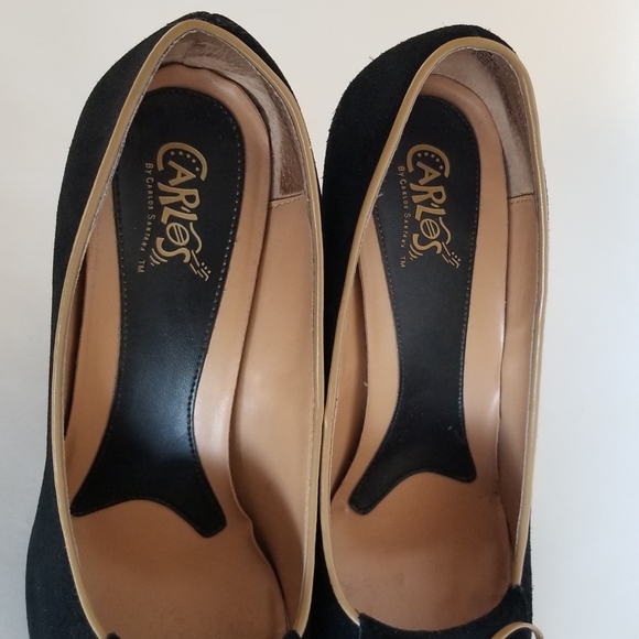 Carlos Santana Black Suede Pointy Toe Heels Sz 9.5 - Picture 6 of 7
